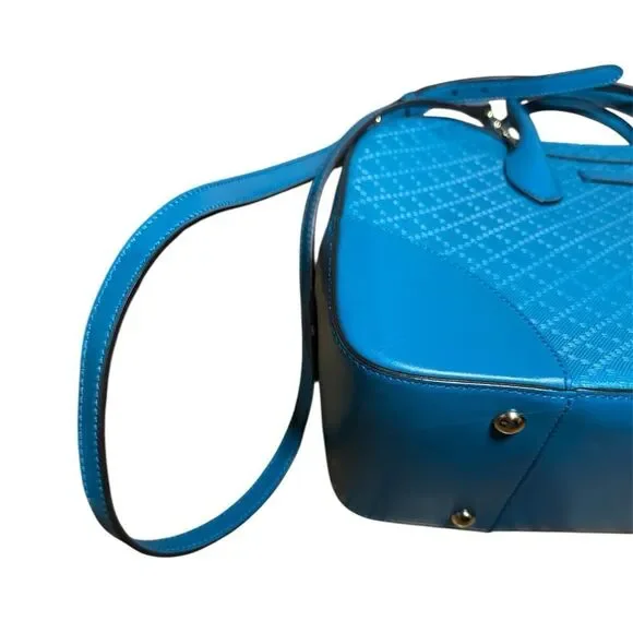 GUCCI Cerulean Blue Diamanté Leather 2way Boston Bag Auth Speedy Doctor Duffle - Picture 10 of 15